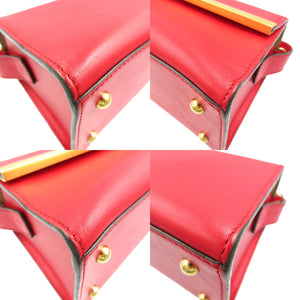 美品 ジェイアンドエムデヴィッドソン エレノア 2WAY レザー ゴールド金具 レッド ショルダーバッグ ハンドバッグ 0155【中古】J&M DAVIDSON