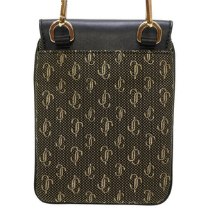 新品同様 ジミーチュウ KIMI メッセンジャー ショルダーバッグ キャンバス/レザ 0175【中古】JIMMY CHOO