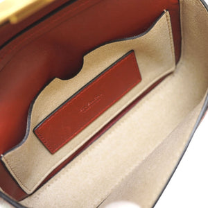 美品 ジバンシィ 2WAY ショルダーバッグ チェーン クラッチバッグ レザー ブラウン 0178【中古】GIVENCHY ジバンシー