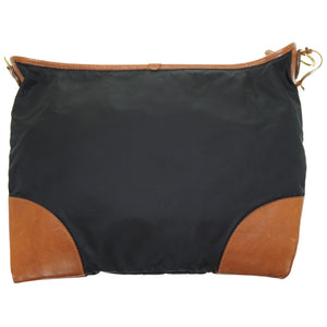 フェリージ ナイロン/レザー ショルダーバッグ ブラック 黒 0180【中古】FELISI