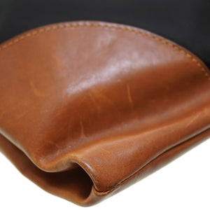 フェリージ ナイロン/レザー ショルダーバッグ ブラック 黒 0180【中古】FELISI