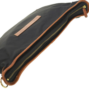 フェリージ ナイロン/レザー ショルダーバッグ ブラック 黒 0180【中古】FELISI