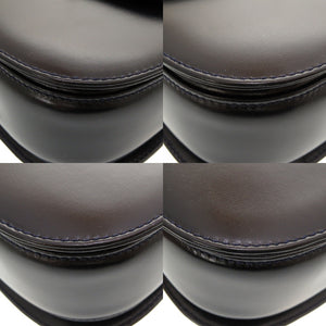 美品 グッチ バンブー レザー ネイビー 000 2046 0188 2WAY ハンドバッグ バッグ 0184 【中古】 GUCCI