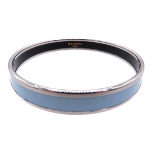 新品同様 エルメス エマイユ PM バングル 七宝焼き ブルー G刻印 0196【中古】HERMES