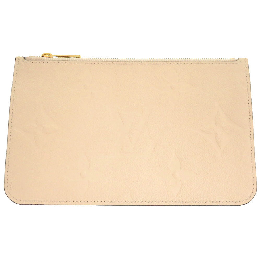 新品同様 ルイ ヴィトン ネヴァーフル ポーチ MM/GM用 モノグラムアンプラント クレーム ポーチ LV 0197 【中古】 LOUIS VUITTON