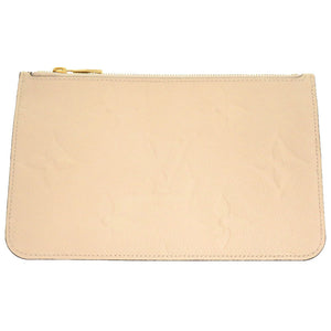 新品同様 ルイ ヴィトン ネヴァーフル ポーチ MM/GM用 モノグラムアンプラント クレーム ポーチ LV 0197 【中古】 LOUIS VUITTON
