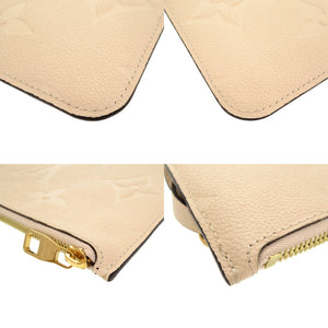 新品同様 ルイ ヴィトン ネヴァーフル ポーチ MM/GM用 モノグラムアンプラント クレーム ポーチ LV 0197 【中古】 LOUIS VUITTON