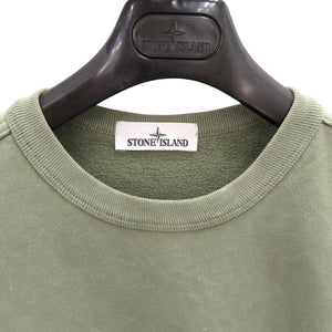 美品 ストーンアイランド コットン クルーネック スウェット カーキ 0206【中古】STONE ISLAND