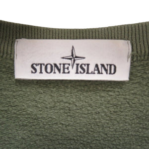 美品 ストーンアイランド コットン クルーネック スウェット カーキ 0206【中古】STONE ISLAND