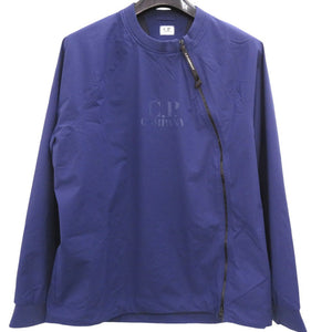 美品 CPカンパニー シーピーカンパニー ロゴ クルーネック ジップアップブルゾン ウインドブレーカー ナイロンジャケット パープル 0208【中古】C.P.COMPANY