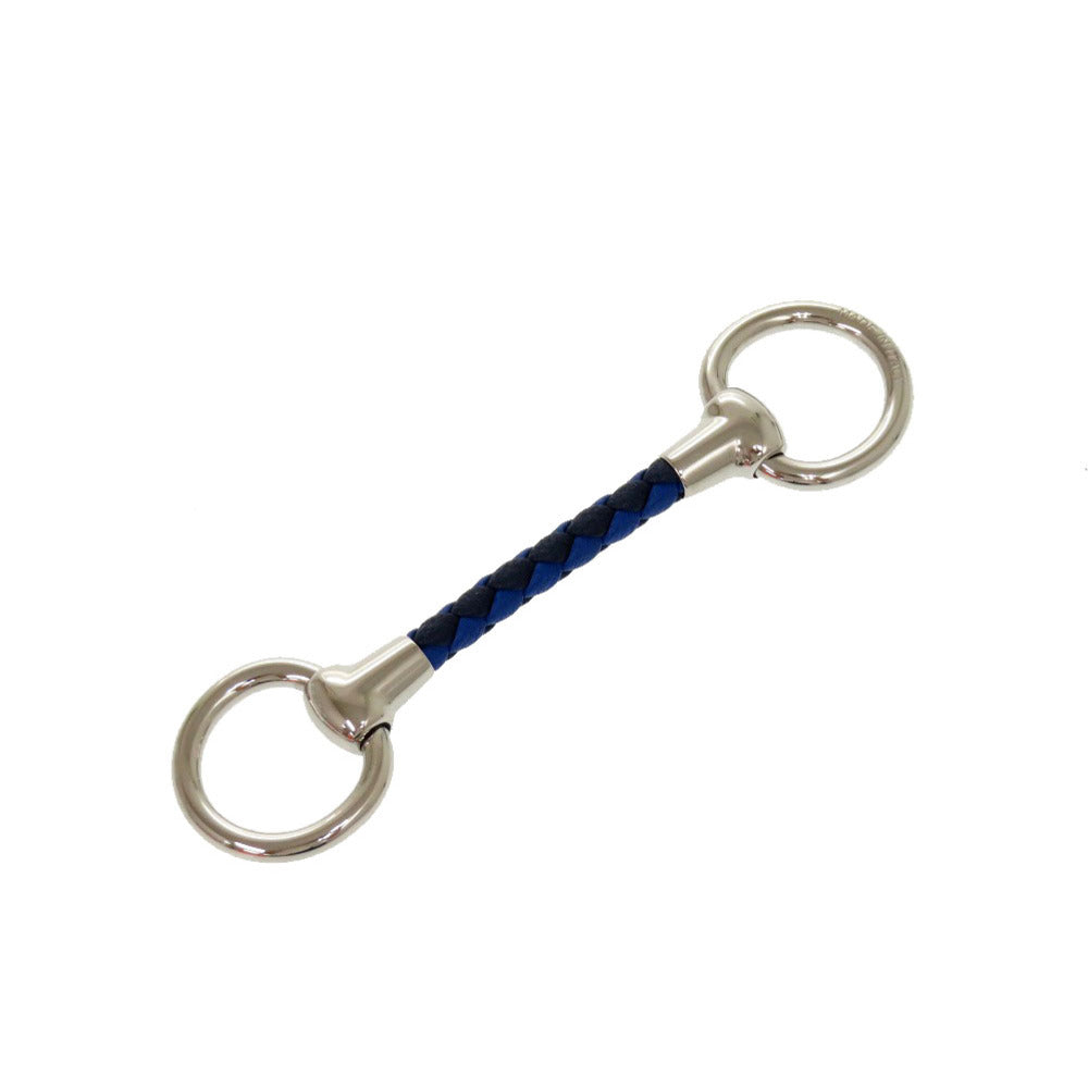 未使用 エルメス ミニモール ストレッセキュイール ブルー スカーフリング 0230 【中古】 HERMES