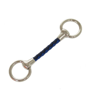 未使用 エルメス ミニモール ストレッセキュイール ブルー スカーフリング 0230 【中古】 HERMES