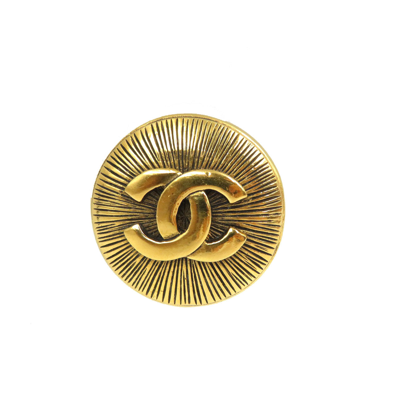 シャネル ココマーク ヴィンテージ メタル ゴールド ブローチ 0274【中古】CHANEL