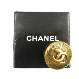 シャネル ココマーク ヴィンテージ メタル ゴールド ブローチ 0274【中古】CHANEL