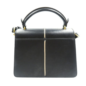 未使用 マルニ アタッシュバッグ BMMP0027Y0 カーフスキン ゴールド金具 ブラック 黒 ベージュ 2WAY ショルダーバッグ ハンドバッグ 0011【中古】MARNI