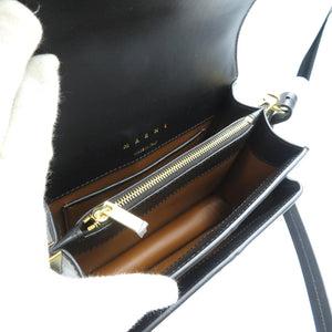 未使用 マルニ アタッシュバッグ BMMP0027Y0 カーフスキン ゴールド金具 ブラック 黒 ベージュ 2WAY ショルダーバッグ ハンドバッグ 0011【中古】MARNI