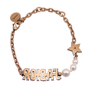 美品 クリスチャン ディオール J'ADIOR ブレスレット フェイクパール ゴールド アクセサリー 0126 【中古】 Christian Dior