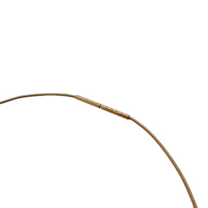 エルメス カージュドアッシュ Hキューブネックレス  メタル ゴールド 0099【中古】HERMES