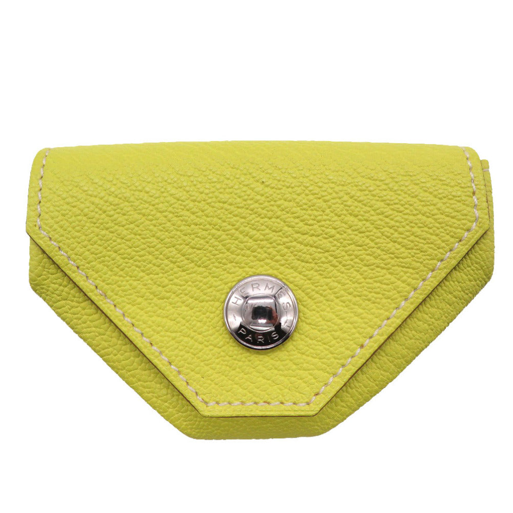 新品同様 エルメス ルヴァンキャトル コインケース シェーブル ライム □P刻印 0100【中古】HERMES