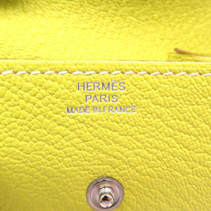 新品同様 エルメス ルヴァンキャトル コインケース シェーブル ライム □P刻印 0100【中古】HERMES