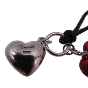 美品 バカラ ハート ネックレス シルバー/クリスタル  0103【中古】Baccarat レディース