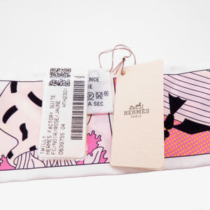 未使用 エルメス ツイリー ファクトリースーツ スカーフ シルク ブラック 0105【中古】HERMES