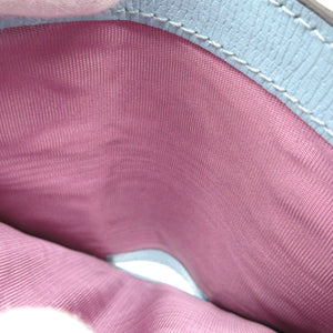 未使用 グッチ ばなにゃ バナナ  レインボー＆スター 701009 二つ折り財布 レザー ブルー 水色 0121【中古】GUCCI