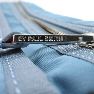 未使用 ポール スミス ハッピーフェイス スマイル PS ショルダーバッグ ナイロン スモークライトブルー 水色 0122【中古】Paul Smith