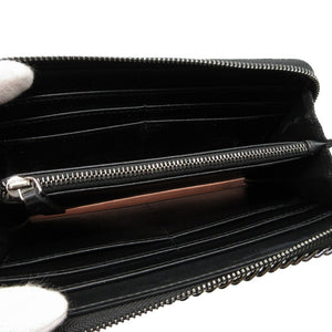 未使用 ステラマッカートニー ファラベラ シェブロン キルティング 長財布 合成皮革 ブラック 黒 0126【中古】Stella McCartney