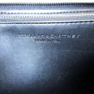 未使用 ステラマッカートニー ファラベラ シェブロン キルティング 長財布 合成皮革 ブラック 黒 0126【中古】Stella McCartney