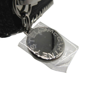 未使用 ステラマッカートニー ファラベラ シェブロン キルティング 長財布 合成皮革 ブラック 黒 0126【中古】Stella McCartney