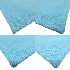 美品 エルメス ヨッティングGM キャンバス 水色 ポーチ 0141【中古】HERMES