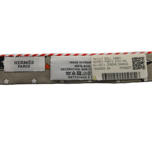 新品同様 エルメス ツイリードール キャンディ パリステーション スカーフ シルク グリサンドル 0146 グレー【中古】HERMES