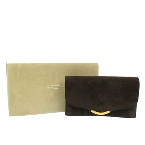 エルメス ヴィンテージ 1974年製 〇D刻印 ドブリス ゴールド金具 ブラウン クラッチバッグ 0160【中古】HERMES