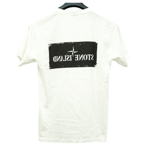 新品同様 ストーンアイランド 半袖Ｔシャツ コットン ホワイト サイズM 白 0173【中古】STONE ISLAND メンズ