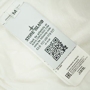 新品同様 ストーンアイランド 半袖Ｔシャツ コットン ホワイト サイズM 白 0173【中古】STONE ISLAND メンズ
