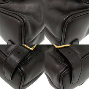 美品 グッチ バンブー レザー ブラック ゴールド金具 003 3444 0030 リュックサック バックパック バッグ 黒 0174 【中古】 GUCCI