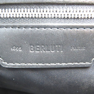 美品 ベルルッティ レザー シルバー金具 ブラウン クラッチバッグ 0175【中古】BERLUTI