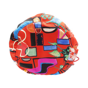 未使用 エルメス ミュザルディーヌ ポション X刻印 シルク レザー ルージュヴィフ レッド ポーチ 0176【中古】HERMES