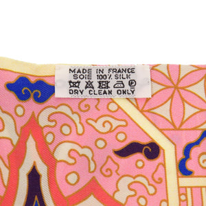 美品 エルメス ツイリー 王室のコレクション スカーフ ピンク スカーフ 0185 【中古】 HERMES