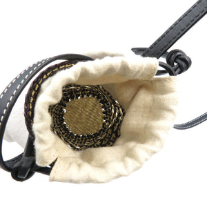 新品同様 ロエベ シリンダーポケット C630P71X01 イヤカラシ ブラック ベージュ ショルダーバッグ 0198【中古】LOEWE