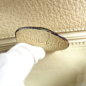 グッチ バンブー ヴィンテージ 000・113・0231 レザー ゴールド金具 ベージュ 2WAY ハンドバッグ ショルダーバッグ 0200【中古】GUCCI