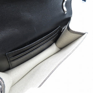 美品 ジミーチュウ レザー シルバー金具 シルバー チェーン ショルダーバッグ 0214【中古】JIMMY CHOO