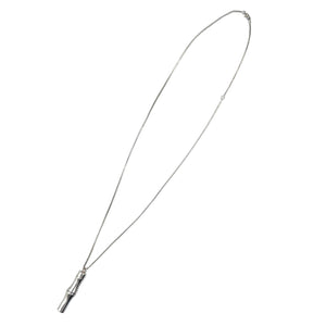 グッチ バンブー メタル シルバー ネックレス 0215【中古】GUCCI