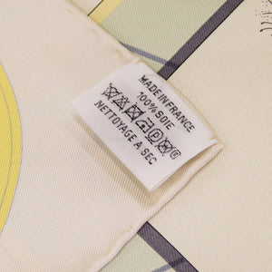 新品同様 エルメス カレ90 グランアパラ GRAND APPARAT シルク ベージュ スカーフ 0224【中古】HERMES