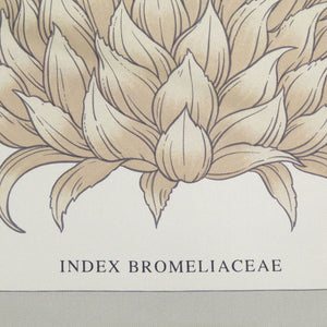 新品同様 エルメス カレ90 プロメリアの目線 INDEX BROMELIA シルク グリアルジャンブルー ヴェールアマンド 青  スカーフ 0227【中古】HERMES