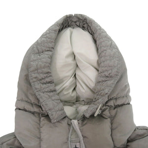 未使用 ストーンアイランド ガーメントダイ フード付き ナイロンメタルダウンジャケット 771543619 V0061 シルバー 0230【中古】STONE ISLAND