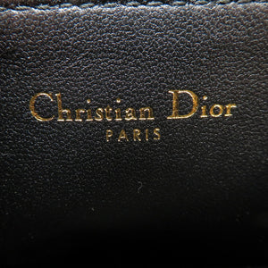 新品同様 ディオール CD レザー ブラック ゴールド金具 コインケース 小銭入れ 財布 黒 0235 【中古】 Dior