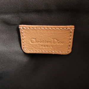 美品 クリスチャンディオール トロッター キャンバス ブラウン 茶 サドルポーチ ハンドバッグ 0001【中古】Christian Dior
