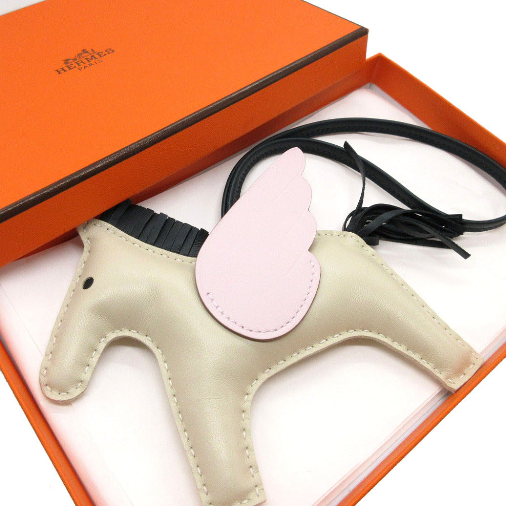 未使用 エルメス ロデオペガサスMM アニューミロ クレ ヴェールシプレ モーヴペール U刻印(2022年製) バッグチャーム キーホルダー 0013【中古】HERMES